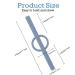 INTATIKOO Baby Hollow Teether Tubes | Soft & Durable Teething Straws | BPA Free & Easy to Clean | for Babies 0-18 Months | Deep Blue, Khaki, Beige, Green - Buy Online on GoSupps.com