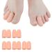 Gel toe caps breathable toe protection new material silicone toe protection for blisters chicken eyes ingrown toenails pain relief through friction and more (10 pieces)