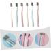 Biodegradable Adult Toothbrush Set | Minkissy 6-Pack Harthaar & Charcoal Brushes - Eco-Friendly Oral Care - Buy Online on GoSupps.com