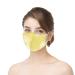 Yliquor 3 PC Adult Cycling Milk Shreds Mask Windproof Anti-Spitting Protective Washable Cotton Face Covering Reusable for Cycling Camping Travel (3 PC Yellow)