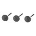Ciieeo 3 Pcs Non-Stick Frying Pan Non Stick Frying Pan Earth Pan Earth Cookware Marble Frying Pan Maifan Frying Pan Omelette Pan Omelet Pan Trick or Treat Bowls Pan Pan Steak Pan Egg 38x22.5x2cmx3pcs Blackx3pcs