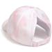Muryobao Womens Ponytail Baseball Cap Adjustable High Messy Bun Ponycap Lightweight Quick Drying Hat Pink Tie Dye One Size - Buy Online on GoSupps.com