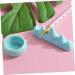 1 Set Nail Art Brush Cup Paint Brush Rest Brush Holder Pen Wash Cup Nail Brush Rest Nail Soak off Bask Candlesticks Holders Nail Art Supplies Plastic Nail Removal Wash Stand - Buy Online on GoSupps.com