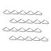 BIUDECO 22pcs Special Ring for Trampoline Outdoor Trampoline Metal Parts for Skywalker Trampoline Parts Metal Triangle Ring Buckle Connectors Trampoline Supplies Trampoline Buckle Rings L Silver 4.3X2.6CM