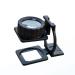 Magnifier Scale Glass 10x Latitude and Longitude Density Mirror to See Dot Textile Fabric Professional Inspection High Desk Magnifier Good Times