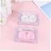 Solustrie 4-Piece Mini Container for Colored Contact Lenses - Eye Lens Storage with Halter Mirror & Cleaning Case - Buy Online on GoSupps.com