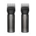 JIHUOO 2 Pcs 6 Ounce Plastic Root Comb Applicator Bottle Hair Dye Color Comb Bottle Hair Oil Applicator Bottle Hair Dye Container Applicator Bottle with Graduated Scale Black
