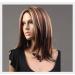 BGHJUE N Wigmix Wigs With Bangs Water Wave Heat Resistant Synthetic Wigs For Women African American Long Brown Hair