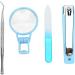 Elderly Nail Clippers with 2x Magnifying Glass Ergonomic Design for Fingers and Toenails - Buy Online on GoSupps.com