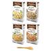 Near East Rice Pilaf Mix, Original, Wild Mushroom & Herb, Roasted Chicken & Garlic, and Brown Rice Pilaf, 6 Ounce (Pack of 8) - with MYD Mini Bamboo Spatula