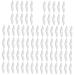Coheali 160 STK anti -fittings -Nose pad nose bridge clip Face -covering nose bridge nose bridge -Baschenb ssen Demister anti -fog white pebble gel 10.7x2x1cmx8pcs