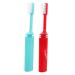 Partykindom 2 STK travel toothbrush couple oral brush hanging toothbrush couple toothbrush manual toothbrushes collapsible toothbrush camping tooth brush outside detergent case lovers