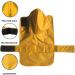 Waterproof Dog Raincoat with Soft Lining - Adjustable for Small Medium & Large Dogs (11-71 Length) - Yellow 3XL - Buy Online on GoSupps.com