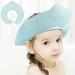 Baby Shower Cap Bath Visor Protection Silicone Adjustable Safe Shower Bathing Cap for Infants Toddler Baby Kids Children (6 Months-12 Years old/36-58cm Haze Blue Jellyfish)