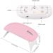 Buy Cam2 Mini UV Lamp Nail Dryer - 6W LED Portable Gel Nail Polish Dryer (Pink) - International Shipping Available - Buy Online on GoSupps.com