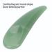 Curved Cosmetic Spatula - Mini Jade Stone Eye Cream Applicator & Gua Sha Massage Stick for Puffiness Relief (Green - Buy Online on GoSupps.com