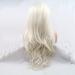 Kunsthaar Wig 61 cm Platinum Blonde Natural Waves U-Part Lace Glue-Free Heat-Resistant Fiber for Women - Buy Online on GoSupps.com