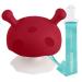 Baby Teething Toys for 3 Months+ Sucking Needs with Clip to Attach on Cloth. Mombella Baby Teethers for Infants Soft Silicone BPA Free Chew Toy for Babies Baby Show Gifts for Newborn Red