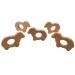 Alenybeby 10pcs Organic Wooden Sheep Teething Rings - Natural Beech Wood Animal Shape for DIY Pacifier Chains - Buy Online on GoSupps.com