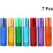 LEUYA 7Pcs 10ml Frosted Glass Oil Roller Bottles - Refillable Perfume Containers with Steel Roller Balls for Home & Travel Use - Buy Online on GoSupps.com