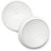 CatGuru Cat Bowls, Whisker Stress Free Cat Food Bowl, Reliefs Whisker Fatigue, Wide Cat Bowl, Non Slip Cat Food Bowls, Shallow Cat Dish, Kitten Supplies, Cat Feeding & Watering Supplies 2 Count (Pack of 2) Marshmallow