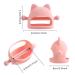 Cute Pink Cat Baby Teether - Food Grade Silicone Teething Toy for 3+ Months | Pain Relief & Sucking Needs | Washable & Reusable - Buy Online on GoSupps.com