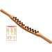 5 Set Gua Sha Massage Tools with Acupressure Points Chart - Wood Color 58cm for Body Wellness - Buy Online on GoSupps.com
