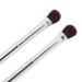 Double Ended Eyeshadow Brush Set - Silver Soft Fiber Hair Contour Tool for Makeup Artists & Women | International Shipping - Buy Online on GoSupps.com