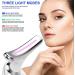 Firming Wrinkle Removal Device for Neck Face Double Chin Reducer Vibration Massager - 3 in 1 Micro-Glow Portable Handset for Neck Massager, Face Lifting, Skin Tightening and Smoothing (White) - Buy Online on GoSupps.com