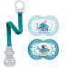 MAM Skin Soft Silicone Pacifier Set (6-16 Mo) - 2 Pack with Sterilization Box & NIP Strap | Shop Internationally - Buy Online on GoSupps.com