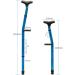 JUNZAI Lightweight Adjustable Underarm Crutches Aluminum Alloy Tube with Arm Support of Double-Function Shock Absorber Medical Fracture Aids for All Kinds of People or Obese People - Buy Online on GoSupps.com