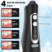 Buy Water Flosser for Teeth Cleaning - Rechargeable Oral Irrigator with 4 Modes IPX7 Waterproof 310ML Tank - Fast International Shipping - Buy Online on GoSupps.com