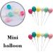 12 Pcs Birthday Cake Topper Sticks Colorful Mini Balloon Topper Sticks Balloon Cake Topper for Wedding Birthday Party - Buy Online on GoSupps.com