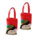 PRETYZOOM Christmas Goody Bags 2pcs Bags Xmas Hand Candy Non-woven for Sweets Exquisite Pouch Christmas Party Adorable Decor 22x15cm Assorted Color 5