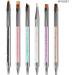 Dajidafu 6 Pieces Nail Brush Set Elegant 3D Patterns Washable Powder Pole Flower Pens Thin Nib Anti-slip Handle Manicure Accessories - Buy Online on GoSupps.com
