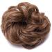 SEGO Hair Extensions - Light Brown Wavy Hair Tie Updo Bun | Voluminous Real Hair 40g - International Shipping - Buy Online on GoSupps.com