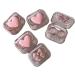 KCHYCV cosmetic contact lens container sweet heart-shaped contact lens container with loop travel liner container set contact lens holder container (color: pink a 1PCs)