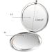Teensery Sparkling Rhinestone Compact Mirror - Double-Sided 2X Magnification | Portable Handheld Makeup Mirror for Women and Girls - Buy Online on GoSupps.com