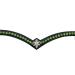 Leone Equipment Browband Horse Glitter Gift Box | Full/Warmblood | Green Stones & Black Leather - International Shipping Available - Buy Online on GoSupps.com