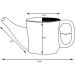 Ceramic Neti Pot Set with 5 Sachets - Dark Gray Color, 250ml - Buy Online on GoSupps.com