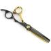 Hair Cutting Scissors 6 Inch Professional JP 440c Steel Scissor Gold Black Hair Scissors Haircut Thinning Barber Cutting Shears Hairdresser Scissors Set - Buy Online on GoSupps.com