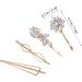 Angoily 16 Pairs Rhinestone Hair Clip Hair Accessories for Women Clips Barrettes for Women Snap Hair Clips for Women Bride Hair Clip Rhinestone Barrette Headgear Zinc Alloy Simple Women's - Buy Online on GoSupps.com
