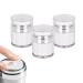 3 pieces 50ml cream pump dispenser travel bottles for filling empty lotion pumping bags refillable pump container for lotion cream cosmetics
