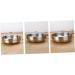 Zerodeko 3pcs 304 Round Condiments Ramekins Soy Sauce Dish Small Condiment Bowls Metal Serving Dishes Metal Sauce Cups Appetizer Plates Ceramic Sauce Containers Stainless Steel re-usable Size 2x3pcs As Shownx3pcs - Buy Online on GoSupps.com