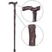 Crutch Red Wood Walking Stick Solid Wood Cane Ebony Wood Carving Bamboo 90 cm crutch-11.19 Ideal for Men or Women with Active Outdoor Lifesty Handmade Smooth Sailing - Buy Online on GoSupps.com