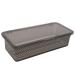 Professional Portable Nail Art Tool Dust Brush Organizer Box with Hinged Cover Design Wide Range of Use Easy to Drain for Home Nail Salon - PC Material