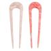 Frcolor 2-Piece U-Form Hair Forks | Elegant Hair Jewelry for Women & Girls | Perfect for Daily Wear & Christmas Festival Gifts | Pink & Red Costumes - Buy Online on GoSupps.com