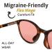 Family Tree Remedies FL-41 Migraine Glasses for Light Sensitivity/Photophobia Indoor/Outdoor Transitional Lens Tortoise Frame with Soft Case - Buy Online on GoSupps.com