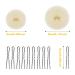 4-Piece Hair Donut Bun Maker Set & 10 Hairpins - Easy Hair Accessories for Dancers & Everyday Styles - Buy Online on GoSupps.com
