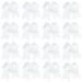 16 Pcs Large Cheer Hair Bows Ponytail Holder 8 Inches Cheer Hair Ties Elastic Bands Hand-made Grosgrain Ribbon Hair Accessories for Cheerleading Teen Girls College Sports (8.0 Inches White) 8.0 Inch(Pack of 16) White